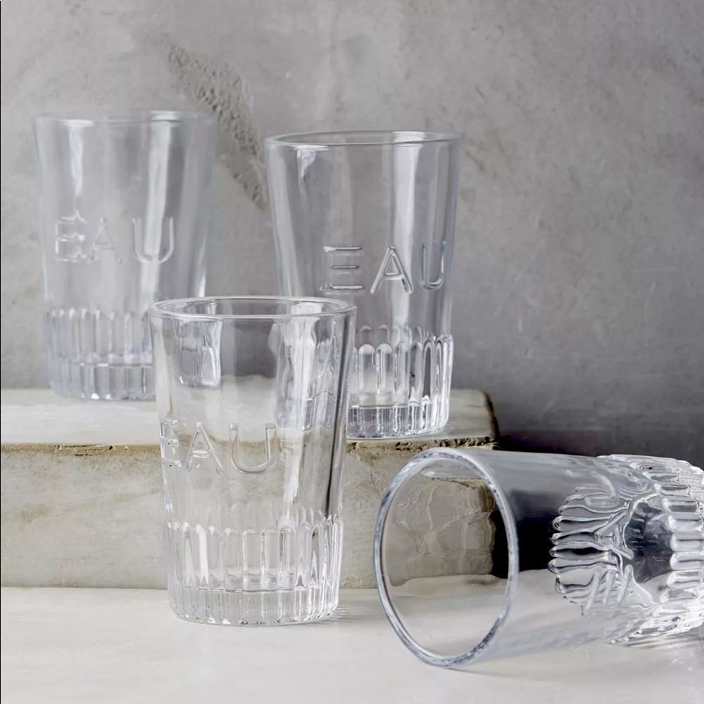Anthropologie Eau Glass Set